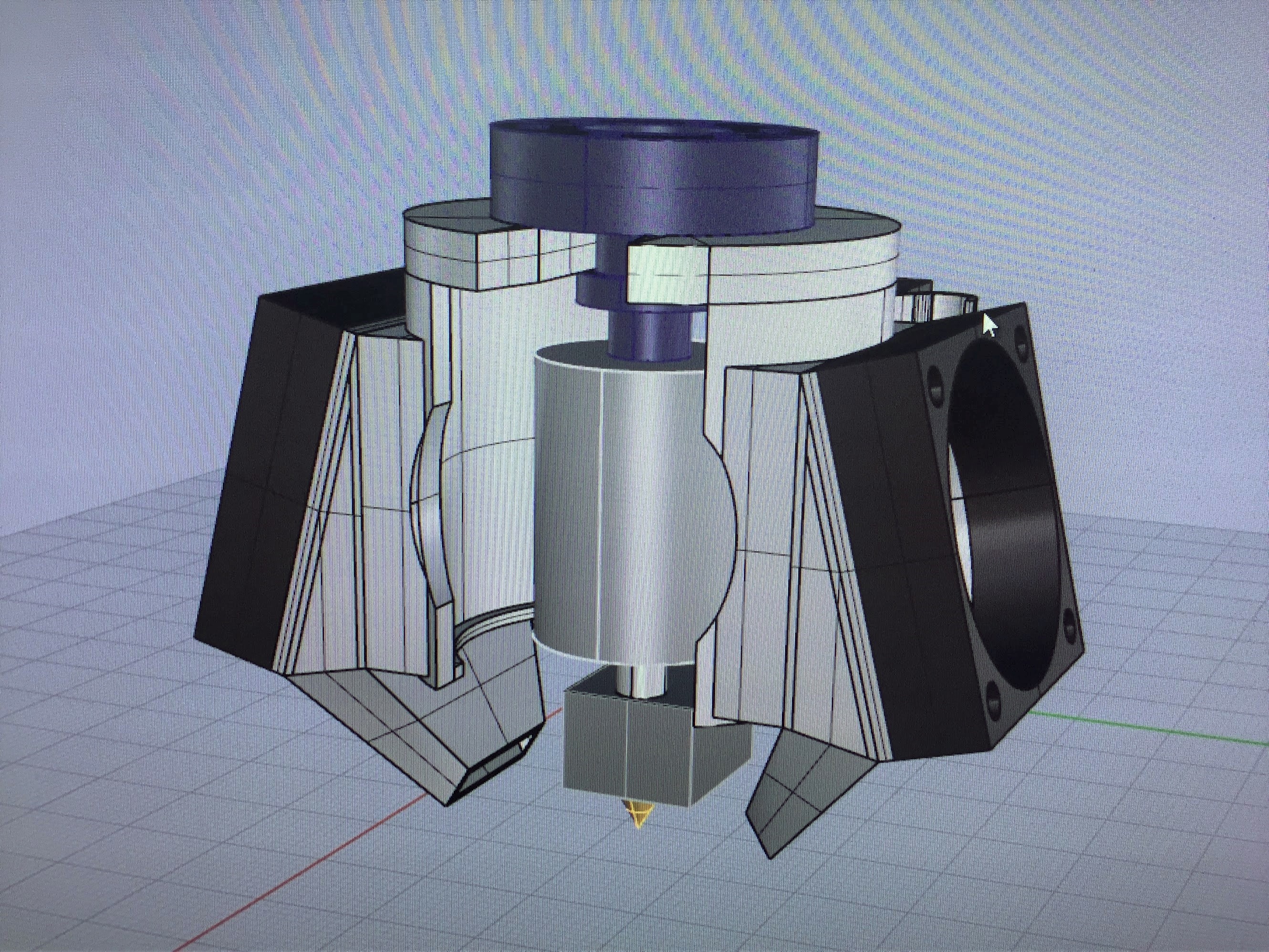 Dual-fan effector model