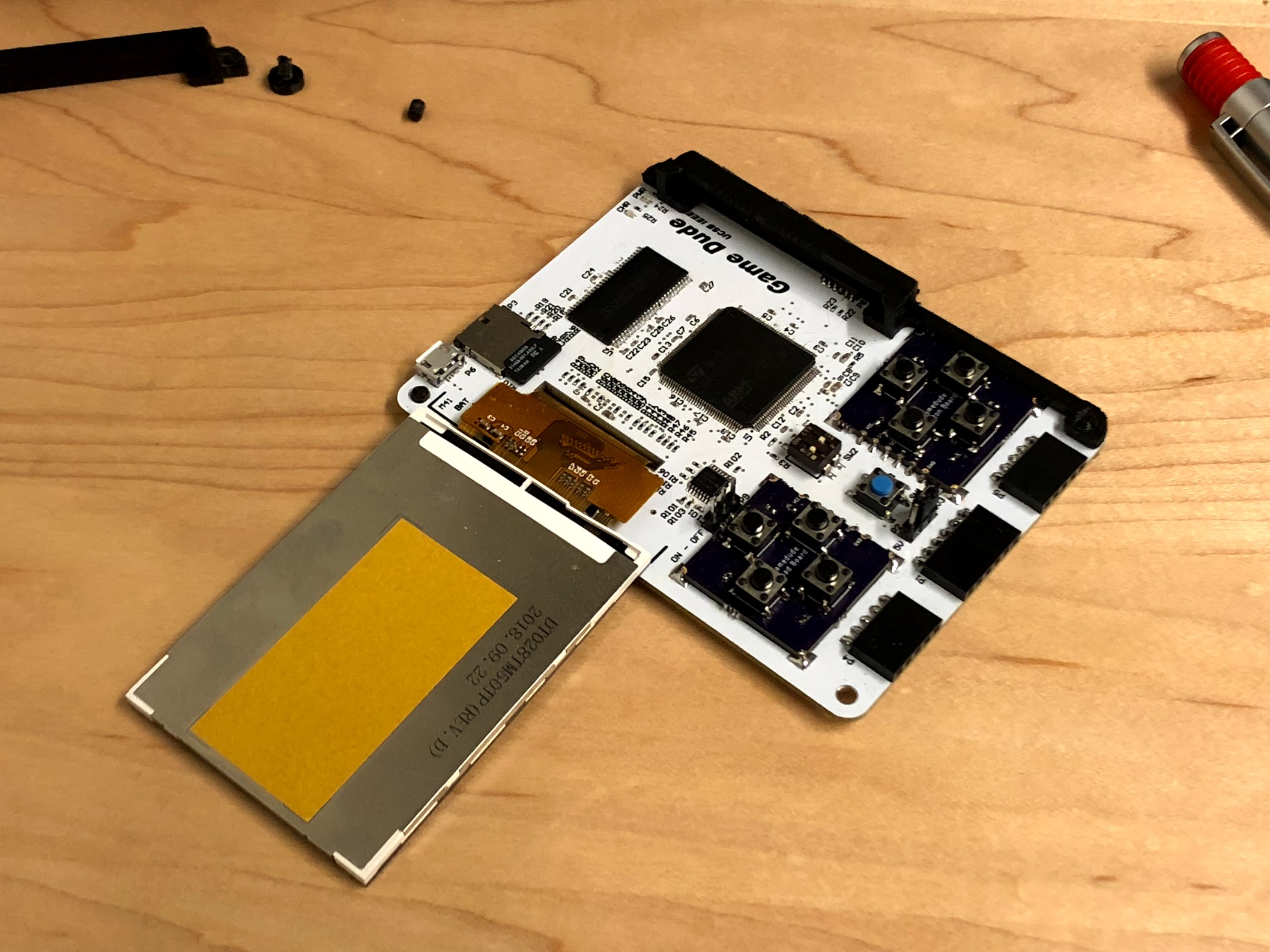 Console board with display