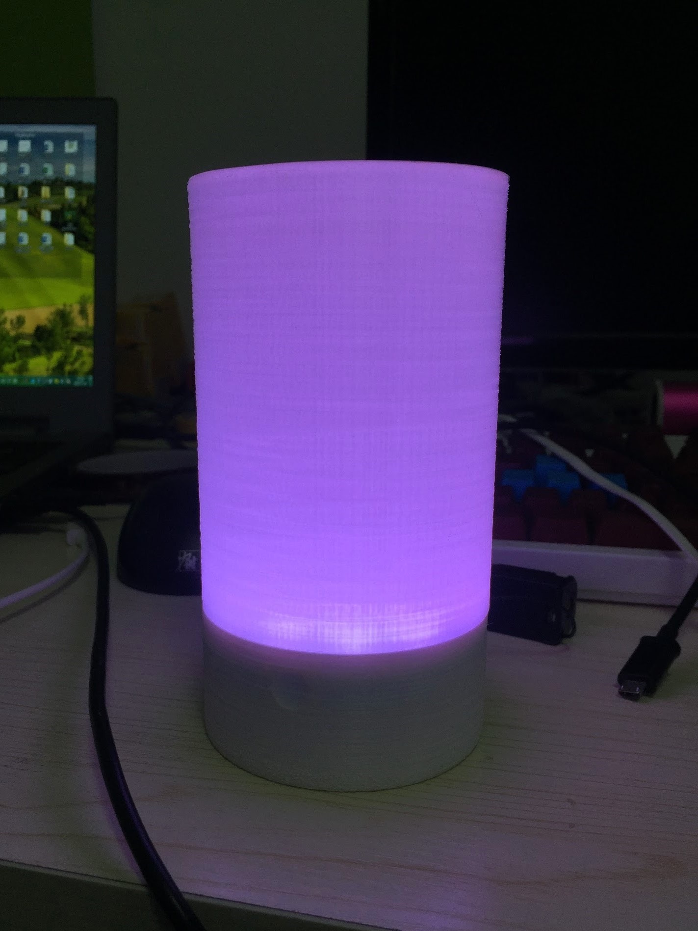 Purple lamp
